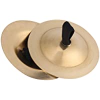 HEEPDD 1 par de platillos de Dedo- Instrumento de música Rhythm Maker Danza del Vientre Platillos de Dedo Brass Zills…
